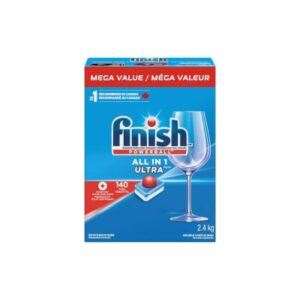 Finish Powerball Automatic Dishwasher Detergent, All in 1 Ultra Powerful Clean, 2.4 KG - 140 Tabs