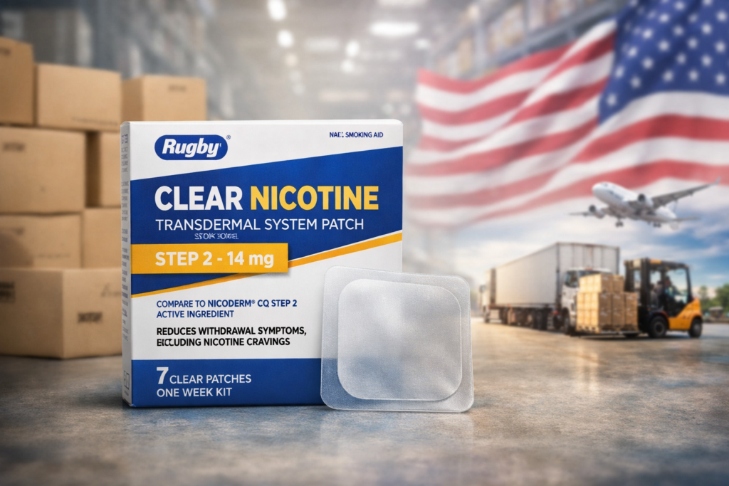 Rugby Clear Nicotine Transdermal System Patch – Step 2 – 14 mg | amazon health supplement from medcare home health