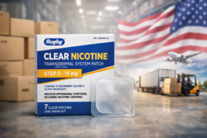 Rugby Clear Nicotine Transdermal System Patch Step 2 14 mg Amazon Wholesale Suppliers USA