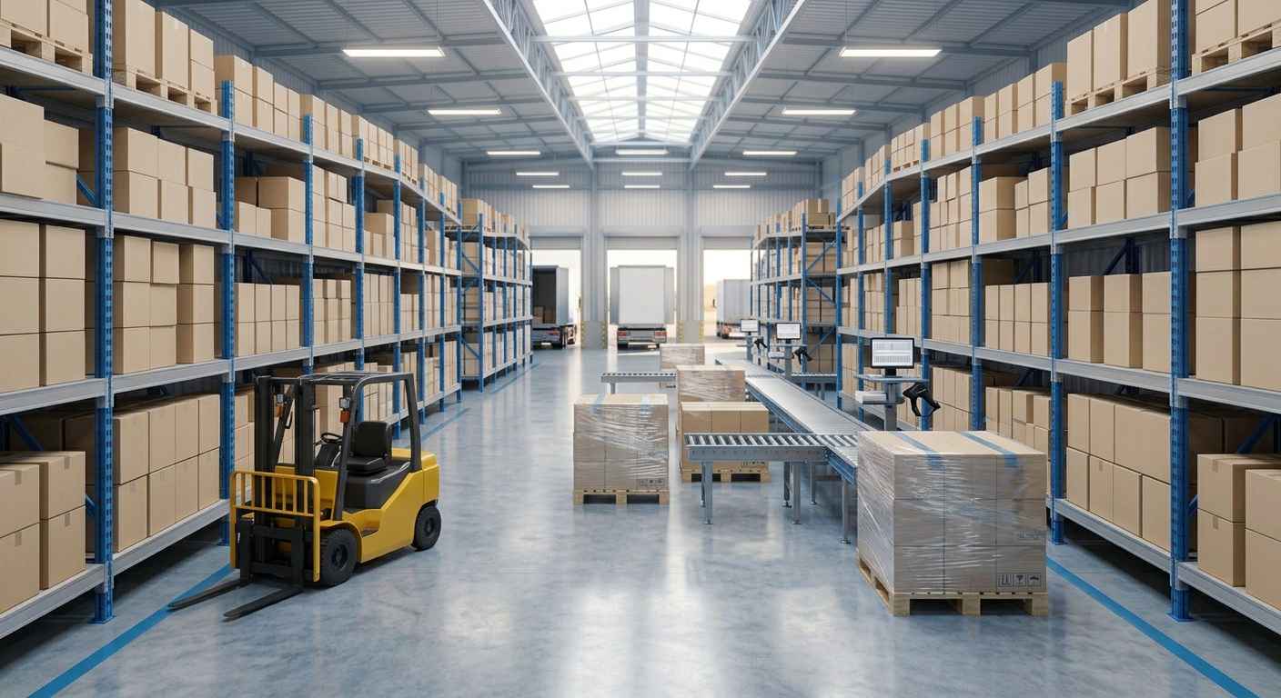 Amazon FBA wholesale distributors warehouse for fast, organized order fulfillment